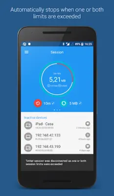Data Sharing - Tethering android App screenshot 9